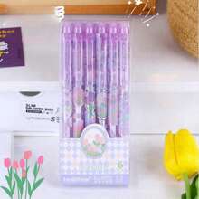 Tulip Creative Erasable Retractable Pen, High-Quality Smooth Writing 0.5mm Black Ballpoint Pen For Students Back To School - Black - View 11