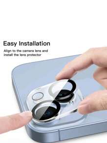 3 件装双层钢化玻璃相机镜头保护膜适用于 17/17 Air/17 Pro/17 Pro Max/16 15 13 14 Pro Max 14 Plus/15/15 Pro/15 Pro Max - 無色 - 查看 9