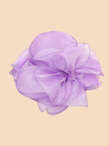 1pc Women Casual Elegant Polyester Mesh Breathable Solid Color Bow Decor Bucket Hat, Fashionable For Outing, Party, Daily Wear - Bow - View 16