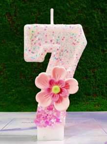 Shiny Pink Number Candles, Birthday Candles, Birthday Decorations, Happy Birthday, Cake Candles, Room Decorations