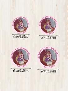 1.57/1.97/2.36/2.76-Inch Custom Stickers And Logos, Customizable Photos And Text, Birthday Stickers, Design Your Own Stickers, Personalized Stickers, Suitable For Various Occasions, Photos, Images, Labels, Custom Logo Stickers, Valentine's Day Stickers, Birthday Party Invitations, Gratitude Party Supplies,Graphic Print