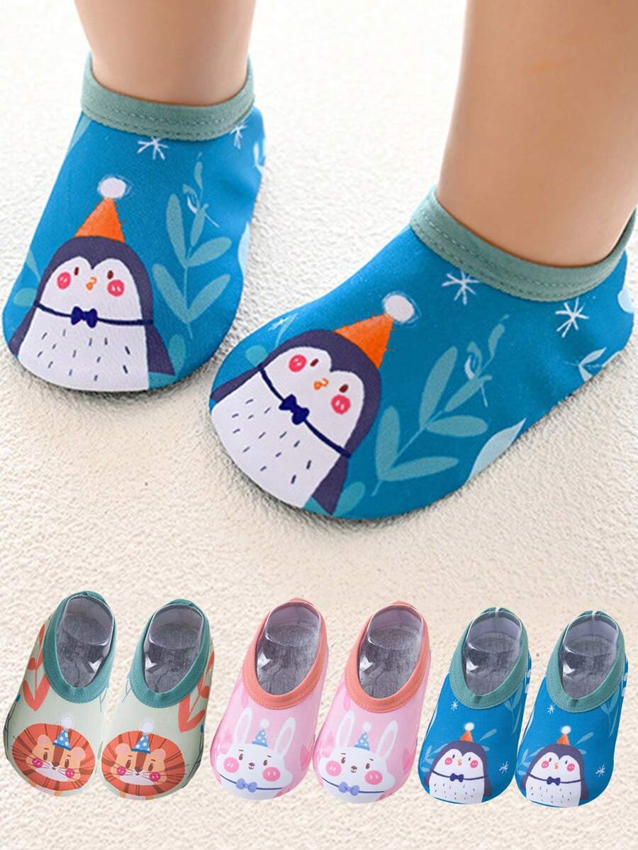 1 Pair Children's Boat Socks Non-Slip Kindergarten Indoor Shoes Toddler Shoes Soft Soled Spring/Summer Floor Socks For Babies - Multicolor - View 1