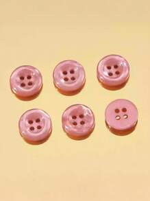 6 件彩色树脂圆形开衫纽扣，适用于衬衫、针织毛衣、服装、成人和儿童 DIY 工艺品