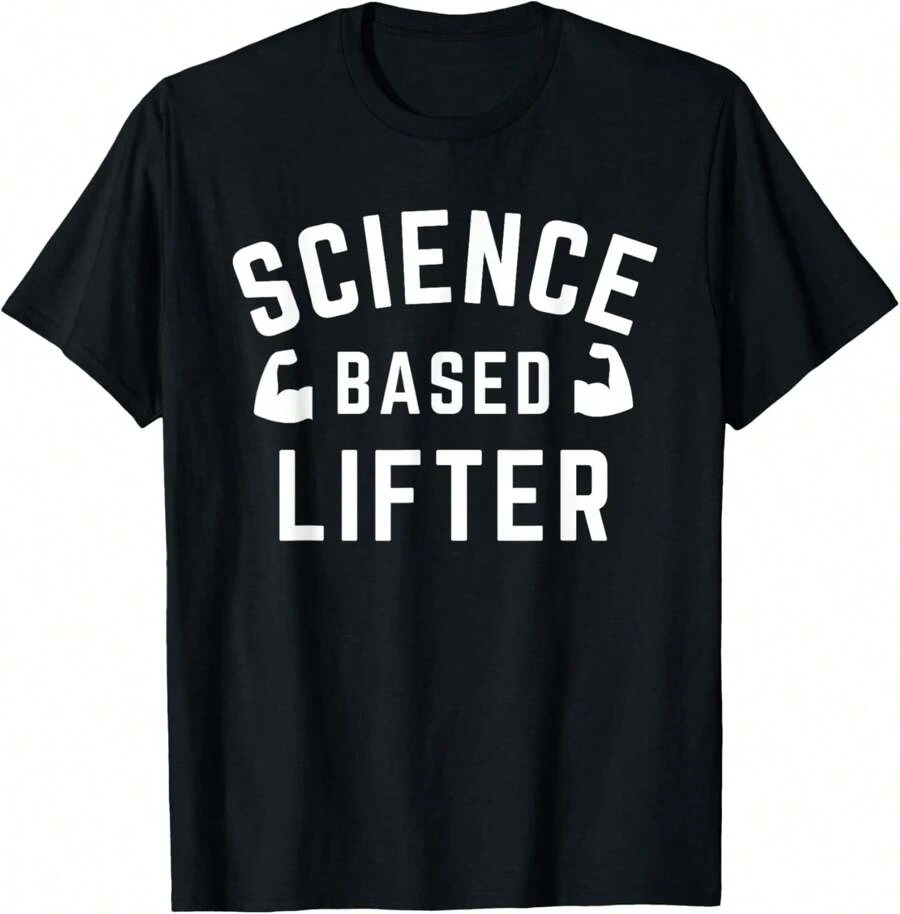 Men's Funny T-Shirt Graphic T-Shirt For Men Guitar Pick T-Shirt Soft Fabric, Breathable, Comfortable Short Sleeve T-Shirts Perfect For Summer - Science Based Lifter - 查看 1