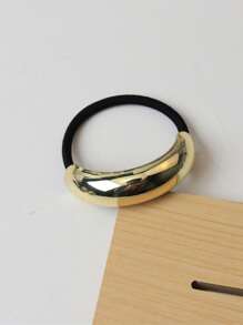 1pc Metal Women's Hair Ring Tie Ponytail Hair Tie Jewelry Simple Fashion Daily Casual Hair Accessories