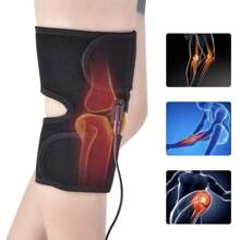 1pc USB Powered Knee Heating Pad With Massage Function - Comfortable Leg Warmer For Men And Women, Suitable As Gift For Elderly, Mother's Day, Father's Day - Black - View 7