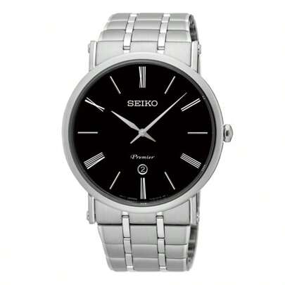 Premier Quartz Black Dial Men's Watch Item No. SKP393J1