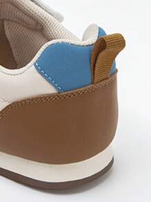 mini bala 男孩和女孩透气防滑钩环鞋 - 藍色 - 查看 7