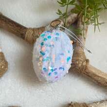 Easter Tree Hanging Decorations 8 Pieces Cute Sequined Egg Spring Ornaments For Home Party Holiday Decor Supplies
