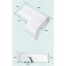 Couple's Zero Pressure Memory Foam Pillow, Slow Rebound Without Hand Imprint, Aids Sleep, Dual-Person Memory Foam Pillow - White - View 6