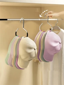 1/2/3pcs Hat Rack Storage Box, Dormitory Wardrobe Internal Hanging Hat Rack, Can Hold 8 Baseball Caps, Suitable For Dorm And Family