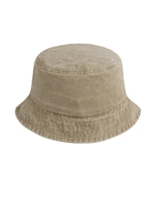 1pc Unisex Adjustable Vintage Bucket Hat, Versatile For Everyday, Travel, Outdoor, Casual, Cycling, Sightseeing, Suitable For Couple - Washed Bucket Hat - View 13