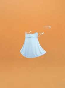 1 件装女士防晒面罩 - 冰丝透气，眼角设计，渐变纯色，适合夏季户外活动 - 彩色 - 查看 5