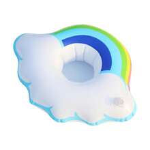 1/6/12pcs Inflatable Drink Holder Floats, Assorted Shape Swimming Pool Floating Drink Cup Holders, Bathtub Toys For Wedding Bachelorette Party, Swimming Pool Party, Beach Vacation - Add Fun And Style To Your Pool Party And Beach Getaway! (Rose Gold Flamingo Inflatable Cup Holder)