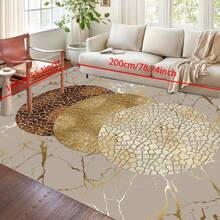 [Crystal Fleece 700g/㎡ Dotted Bottom 5mm Thickness] European-Style Living Room Bedroom Carpet, Washable, Non-Slip, Stain-Resistant Backing, Suitable For Bedroom, Dining Room, Kitchen, Office, Entrance, Living Room, Farmhouse Decoration, Indoor & Outdoor