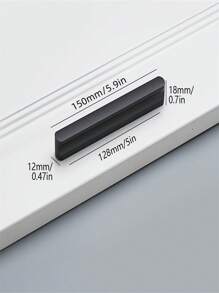 Solid Aluminum Cabinet & Drawer Long Pull Handles, Black And Gold Color For Furniture, Kitchen Cabinets - Multicolor - View 6