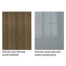 Isla De Cocina Con Encimera Y Encimera 120 Cm Lux Madesa Color Marrón/Gris - Marróm y Gris - Ver 10