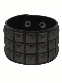 1pc Punk Rivet Gothic Style Unisex Bracelet, Unique & Creative Accessories For Daily Wear, Christmas Party, Valentine Gift,Mom,Mother,Mother's Day,Gift