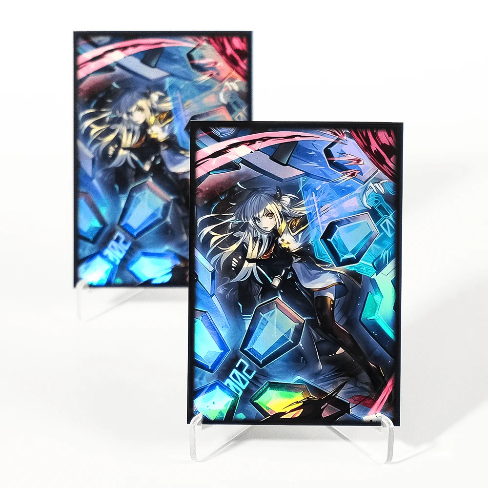 Vorinclex 100PCS 63X90mm Anime Cards Sleeves For YGO/ Min Photo Trading Cards Protector Card Collecting Enthusiasts - Màu xanh lam - Xem 1