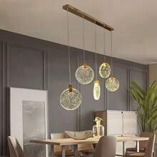 Lámpara decorativa moderna y sencilla con cristales de burbujas LED, apta para comedor, dormitorio y pasillo - Multicolor - Ver 6