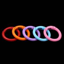 50pcs Colorful Zinc Alloy O-Rings, Minimalist Hollow Design, Suitable For DIY Jewelry And Crafts - Keychain - View 3
