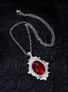 1 PC European And American Gothic Green Red Vampire Mysterious Pagan Witch Jewelry Retro Relief Pendant Necklaces Gift - mặt dây chuyền vòng cổ - Xem 14