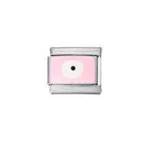 1 Peça Charm de Olho Redondo Romântico e Fashion na Moda, Elos Italianos Adequados para Fazer Pulseira de 9mm, DIY Joia para Mulheres