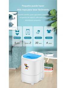 Lavadora Semi Automática Rentable Puede Escurrir El Agua - Azul - Ver 8