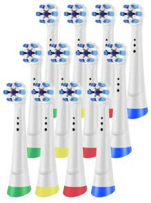 兼容 OralB IO 电动牙刷替换牙刷头，专业电动牙刷刷头替换装适用于 OralB IO 2 3 4 5 6 7 8 9 10 系列电动牙刷 - 彩色 - 查看 11