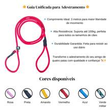 Unified Guide Collar 2 Meters Dog Training Pet Poly Rope 10mm - 淺粉色 - 查看 5