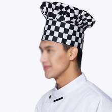 1 pieza Gorro de chef multicolor ajustable para hombres, sombrero elástico a rayas para cocinar, chef que trabaja en restaurantes, accesorios para cocinas y comedores