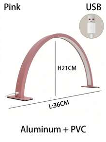 1 件半月形美甲台灯，粉色/白色半月形 LED 美容灯，睫毛灯 LED 美甲技术灯，适用于睫毛延长、纹身、眉毛绘画，亮度可调，美容工作室使用 - 多色 - 查看 15