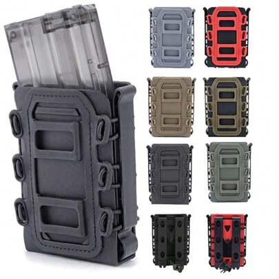 1 pieza Portabalas táctico universal para exteriores M4/5.56/7.62, portacargadores de única ajustable