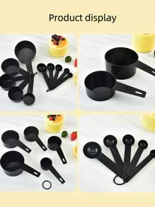 10件量匙量杯套装 刻度面粉勺 奶粉勺 刻度勺量匙 厨房烘焙创意小工具 - 彩色 - 查看 7