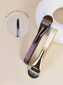 1 Stück neue ultraflache Foundation Pinsel/Gesichtsmaske Pinsel, tragbar, geeignet für Anfänger, Makeup Pinsel