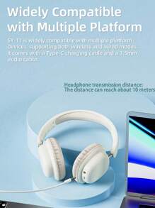 T1 True Wireless Headphones, Minimal Wireless 5.3 Full Earphone, Suitable For Travel, School, Party, Music, Gift, ANC Active Noise Reduction ENC Noise Reduction Can Connect 3.5mm Cable Wirelessly, Low Delay Appearance, Versatile Boys And Girls, Brothers, Festival Gifts, Birthday Gifts, First Choice Compatible With Apple, Desktop Computer