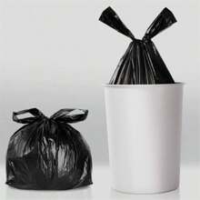 4 Gallon, 90pcs Black Trash Bags, Fit For Office, Living Room, Bathroom, Kitchen