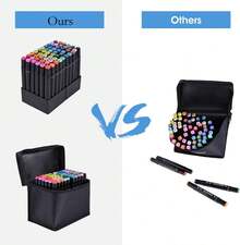 Back To School Season Alcohol Marker Set, Double Tip Stirrer Art Markers, Permanent Sketch Markers For Drawing Adult Coloring, Illustration Alcohol Markers,The Perfect Halloween Gift.