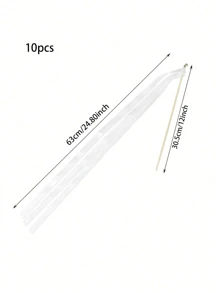 20pcs White Satin Lace Ribbon Wands, Silk Fairy Wands, Wedding Ribbons, With Golden Bells, Party Wand, Party Favors, Wedding Party Event Decoration, Holiday Birthday Celebration, Suitable For Wedding Holiday Birthday Party Supplies Valentine's Day Valentines,For Wedding Decors Best Gifts,Home Decor ,Room Decor Bride Summer Beach Back To School School Supplies