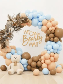 1 Cái Chúng Ta Có Thể Đợi Dấu Hiệu Trang Trí Tiệc Tắm Em Bé Banner Cho Bữa Tiệc Tiết Lộ Giới Tính (Bé Gái Bé Trai) Nền Tiệc Chủ Đề - Nhiều màu - Xem 5