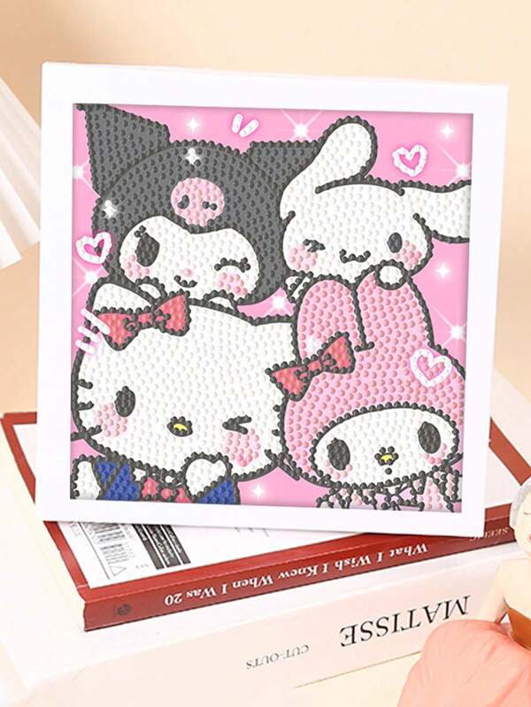 Sanrio Characters Crystal Diamond Decorative Painting, Handmade DIY Sticker Painting, Home Decor, Birthday Gift Gifts Graduation Diamond Painting Diamond Art