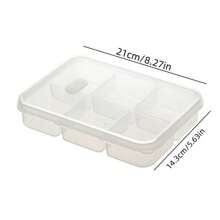 1 Piece / 2 Pieces Ice Cube Tray With Lid - 6 Cubes Per Tray, Ice Cubes Trays For Freezer With Box/Container, Ice Cube Tray Large For Baby Food, Cocktail, Ice Coffee And Blenders