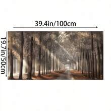 1 Pieza de Pintura en Lienzo de Sol Natural, Póster de Árbol, Arte de Pared de Paisaje Forestal, Impresión Escandinava, Decoración del Hogar, Sin Marco - transparente - Ver 4