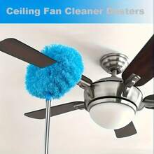 1pc Multi-Functional Cleaning Brush, Microfiber Duster With Telescopic Rod, Household Cleaning And Dusting Tool, Washable And Reusable For High Ceilings, Fans, Furniture And Cars, Bedrooms, Living Rooms And Kitchens