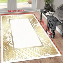 [Crystal Fleece 700g/㎡ Dotted Bottom 5mm Thickness] European-Style Living Room Bedroom Carpet, Washable, Non-Slip, Stain-Resistant Backing, Suitable For Bedroom, Dining Room, Kitchen, Office, Entrance, Living Room, Farmhouse Decoration, Indoor & Outdoor