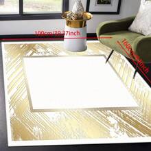 [Crystal Fleece 700g/㎡ Dotted Bottom 5mm Thickness] European-Style Living Room Bedroom Carpet, Washable, Non-Slip, Stain-Resistant Backing, Suitable For Bedroom, Dining Room, Kitchen, Office, Entrance, Living Room, Farmhouse Decoration, Indoor & Outdoor