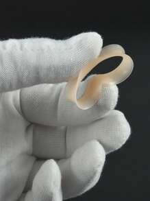 Pair Skin Thin Soft Flexible Ear Tunnels Double Flare Ear Plugs Flesh Tunnel Ear Gauge Expander Stretcher Earlets Earrings - As Shown - View 7