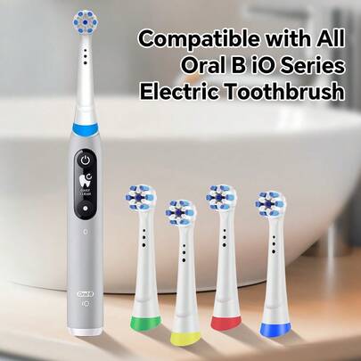Compatible With OralB IO Electric Toothbrush Replacement Toothbrush Heads, Professional Electric Toothbrush Brush Head Refills For OralB IO 2 3 4 5 6 7 8 9 10 Series Electric Toothbrushes