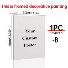 1pc Customizable No Frame Canvas Poster, Couple & Lovers Picture, Perfect Gift For Weddings, Anniversary, Valentine's Day, Home Decor, Custom Poster, Posters, Room Decor. Optional Frame,Slow Summer Living,Personal Items