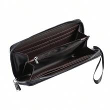 CarrKen New Crocodile Embossed Men's Clutch Bag Multi-Functional Patchwork Contrast Color Zipper Large Capacity Phone Wallet Wallet Purse Wallet Long Wallet Wristlet Wallet